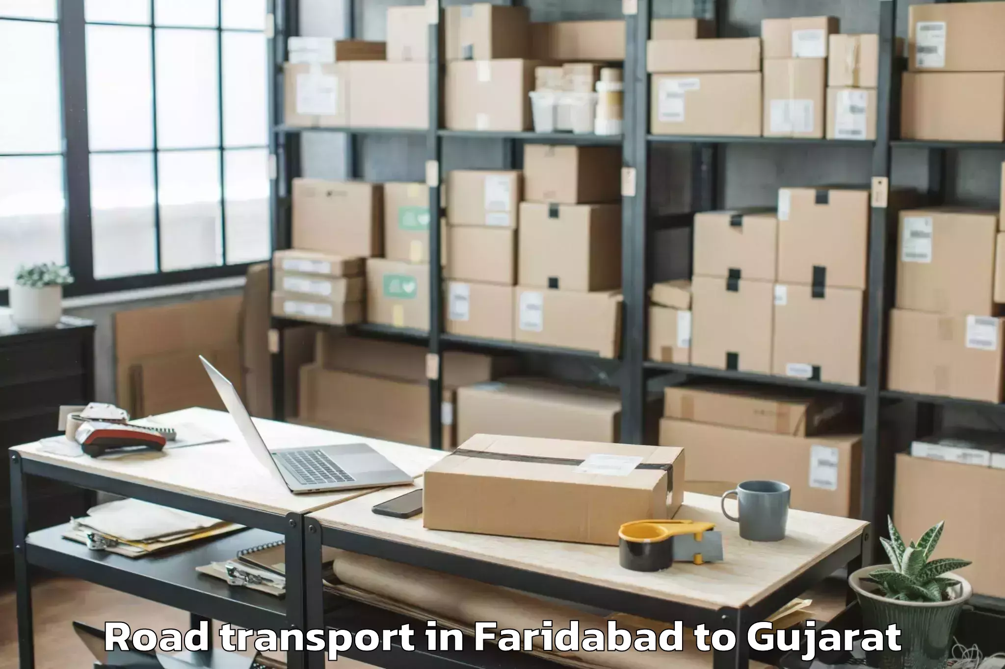 Affordable Faridabad to Virpur Road Transport